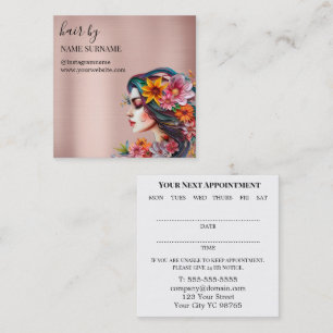 Hair Salon Appointment Business Card