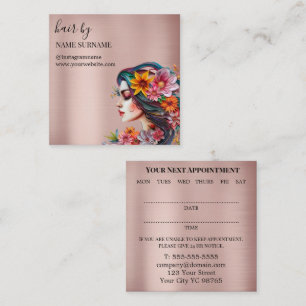 Hair Salon Appointment Business Card
