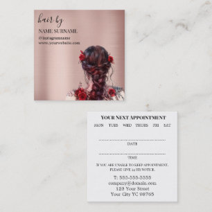Hair Salon Appointment Business Card