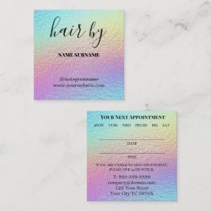 Hair Salon Appointment Business Card