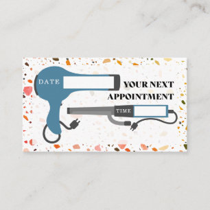 Hair Salon Appointment Business Card