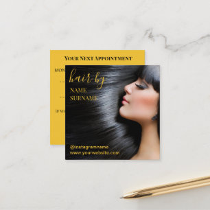 Hair Salon Appointment Business Card