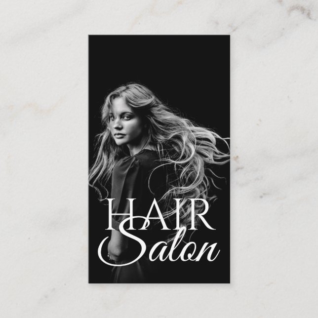 Hair Salon Beauty Salon Business Card (Front)
