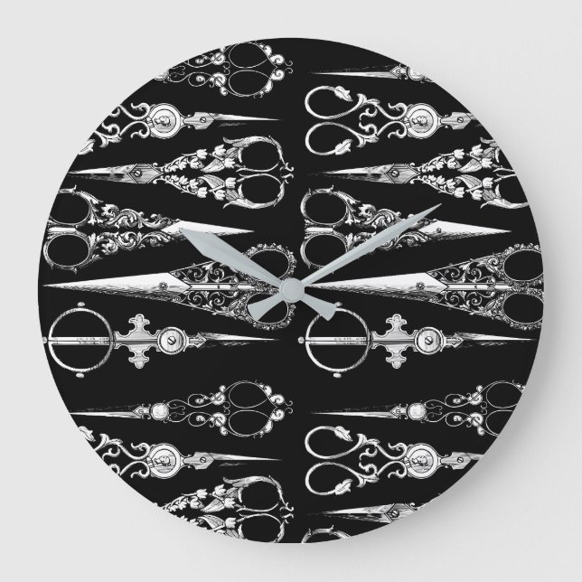 Hair Salon Beauty Salon Hairdresser Clock  (Front)