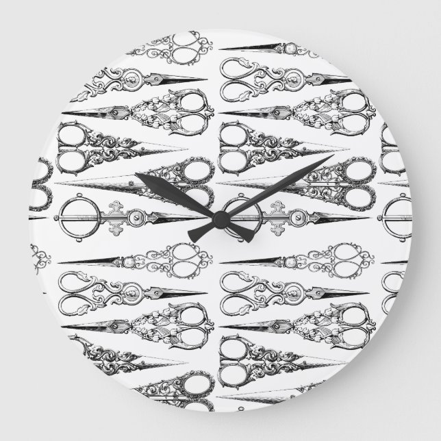 Hair Salon Beauty Salon Hairdresser Clock  (Front)