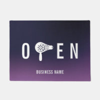 Hair Salon Blow Dry Bar Deep Purple Open Welcome