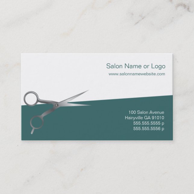 Hair Salon Business and Coupon Cards (Front)