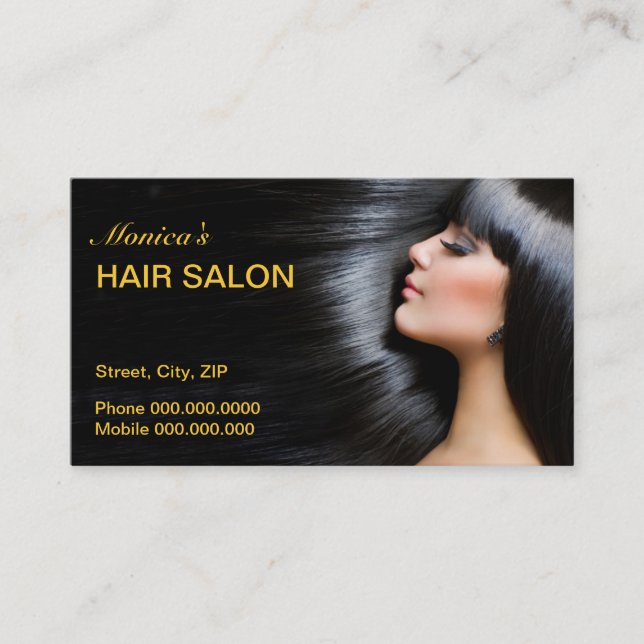 Hair Salon Business Card (Front)