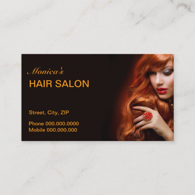 Hair Salon Business Card (Front)