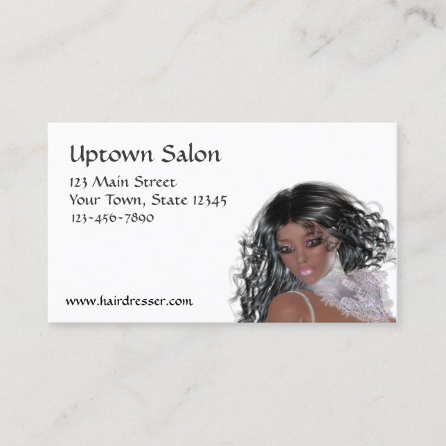 Hair Salon Business Card (Front)