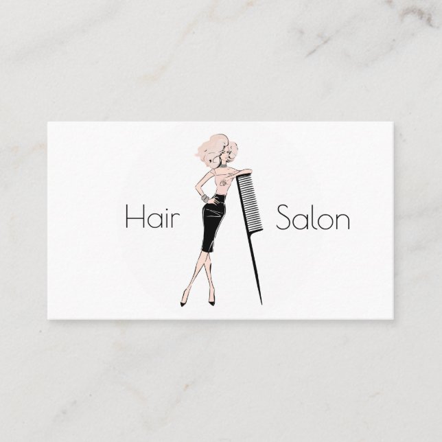 Hair salon business card (Front)
