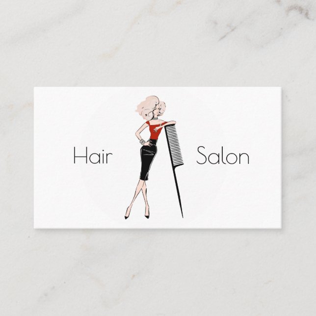 Hair salon business card (Front)