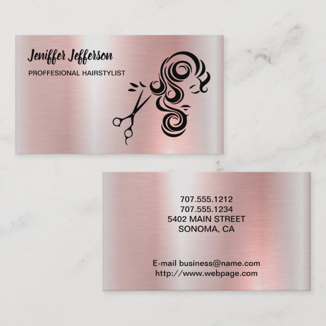 Hair Salon Business Card (Front/Back)