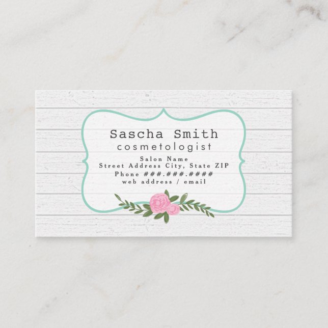 Hair Salon Business Card (Front)