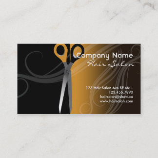Hair salon business card