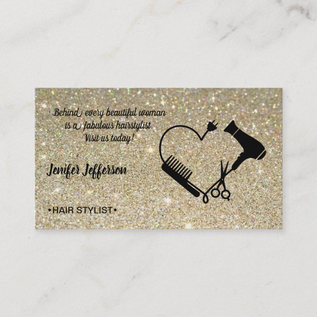 Hair Salon Business Card (Front)