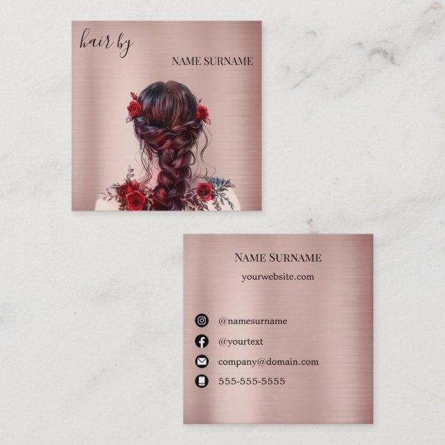 Hair Salon Business Card (Front/Back)