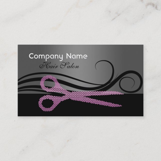 Hair salon business card and appointment card (Front)