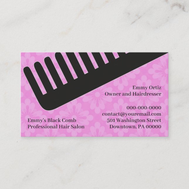 Hair Salon Business Card w/Appointment (Front)
