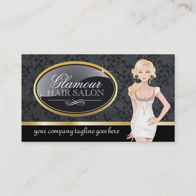 Hair Salon Business Cards (Front)