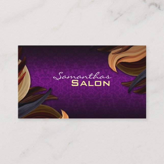 Hair Salon Business Cards (Front)
