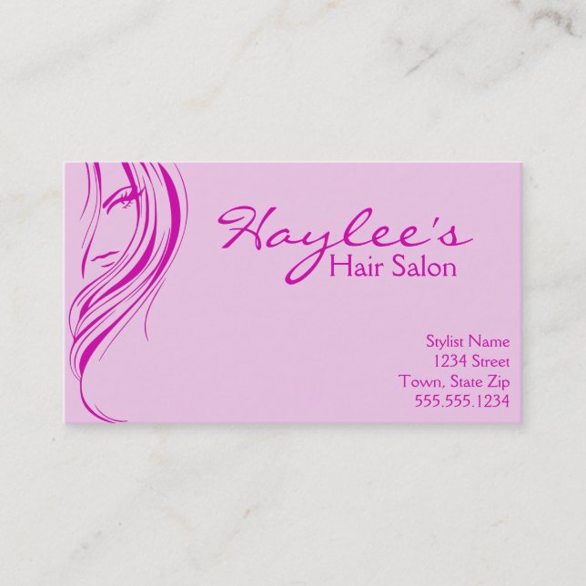 Hair Salon Business Cards (Front)