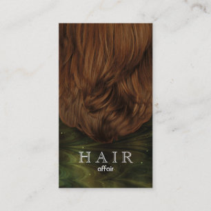 Hair Salon Business Cards Green Black