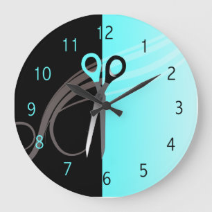 Hair salon clock