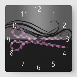 hair salon clock