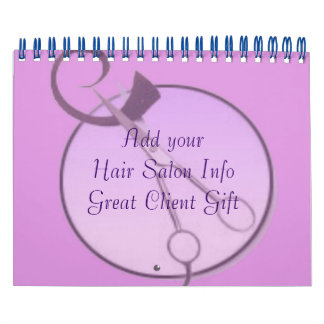 Hair Salon Company Calendars Customers Gift