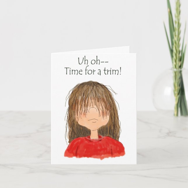 Hair Salon Customer Reminder Relations Hair Cut Card (Front)