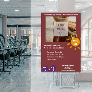 Hair Salon Customisable Summer Specials  Poster