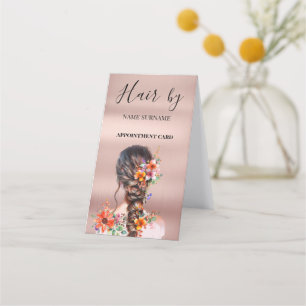 Hair Salon Folded Appointment Card