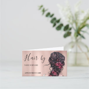 Hair Salon Folded Appointment Card