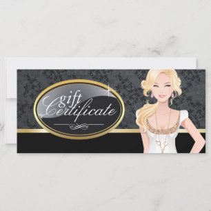 HAIR SALON GIFT CERTIFICATE