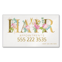 Hair salon gold floral pink appointments phone no
