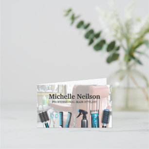 Hair Salon   Hair Stylist Tools Loyalty Card