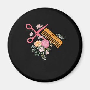Hair Salon Hairdresser Scissors Hair Stylist Barbe Magnet