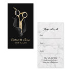 Hair Salon Modern Black & Gold Hair Appointment