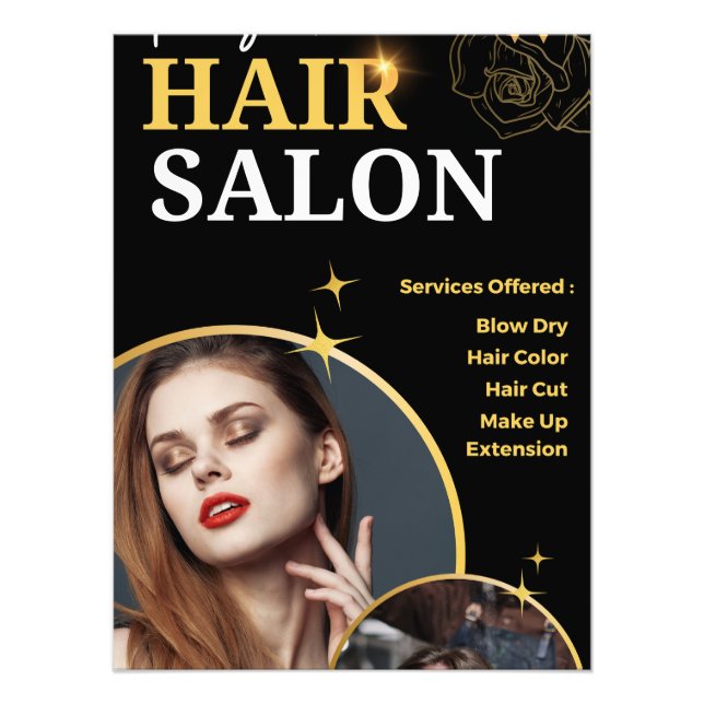 Hair salon photo print (Front)