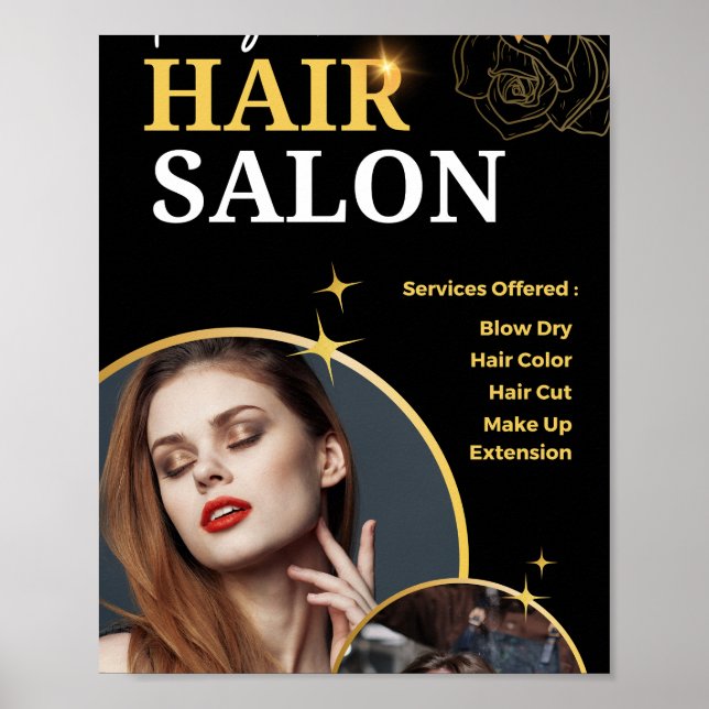 Hair salon poster (Front)