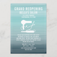 Hair Salon Reopening Aqua Ombre