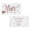 Hair Salon Rose Gold Typography White Marble