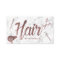 Hair Salon Rose Gold Typography White Marble