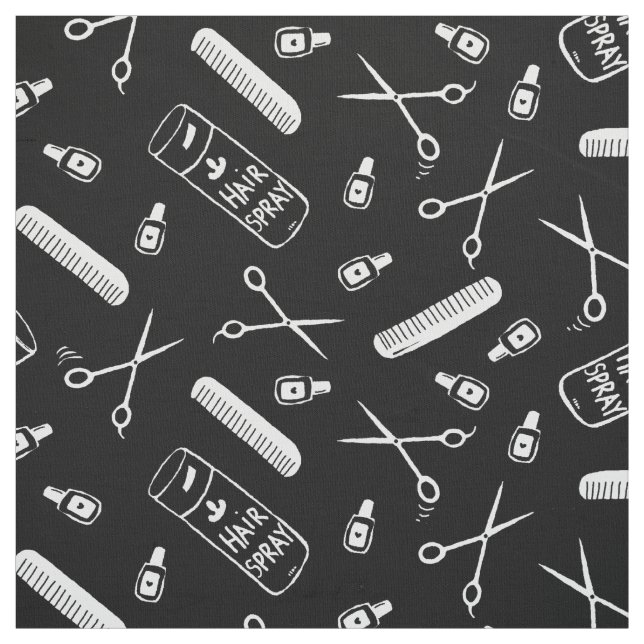 Hair Salon Scatter Fabric (Swatch)