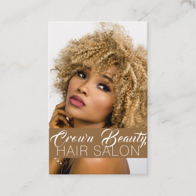 Hair Salon Spa Beauty Business Card (Front)