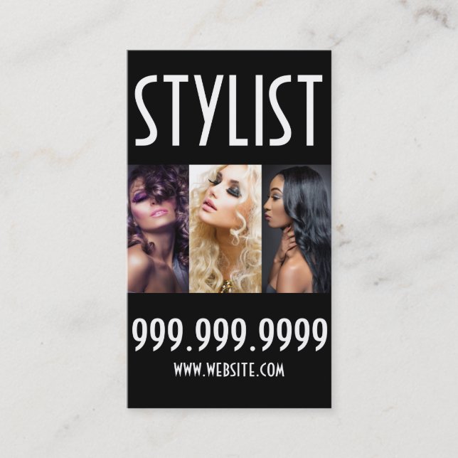 Hair Salon Stylist Barber Shop Beauty Business Business Card (Front)