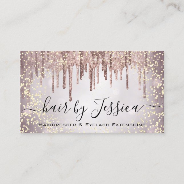 Hair Salon Stylist Hairdresser Nails Makeup Artist Business Card (Front)
