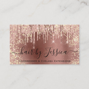 Hair Salon Stylist Hairdresser Nails Makeup Vip Business Card