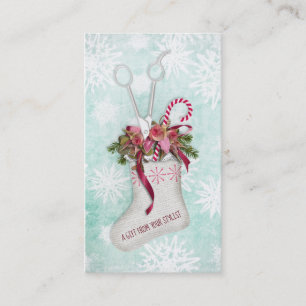 Hair salon stylist holiday coupon gift card xmas